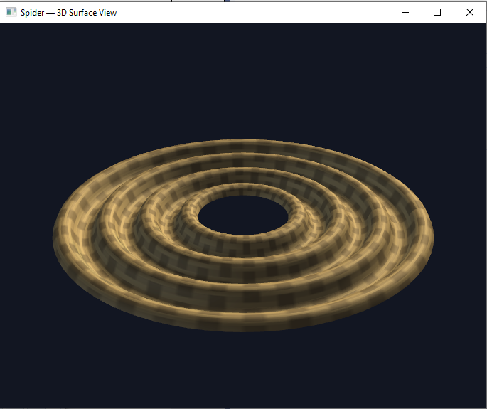 Animated 3D drawing of the spider showing its function through excursion